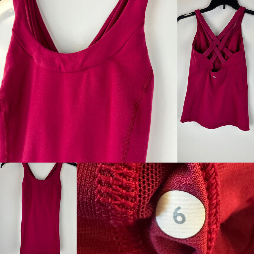 Lululemon Huge Bundle Lot Of 9 Sleeveless Work Out Tank Tops Womens Size 6 *Flaw - Picture 3 of 16